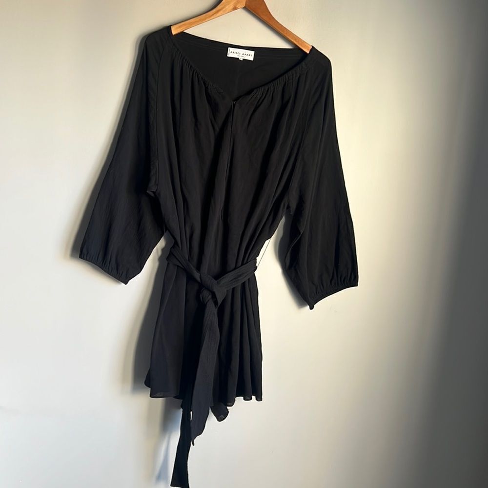 APIECE APART isla BLack Shorts Romper - Picture 2 of 13